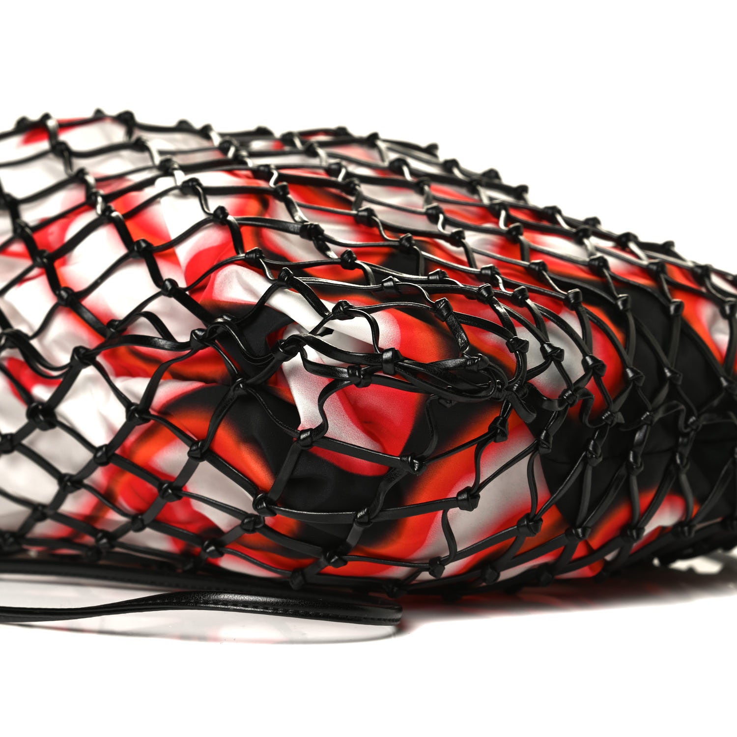 Prada Tessuto Nylon Lip Print Net Tote 8 of 10