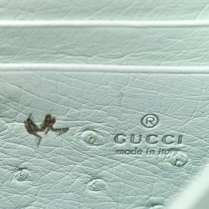 Gucci Ostrich Mini Dionysus Chain Wallet Light Green 6 of 9