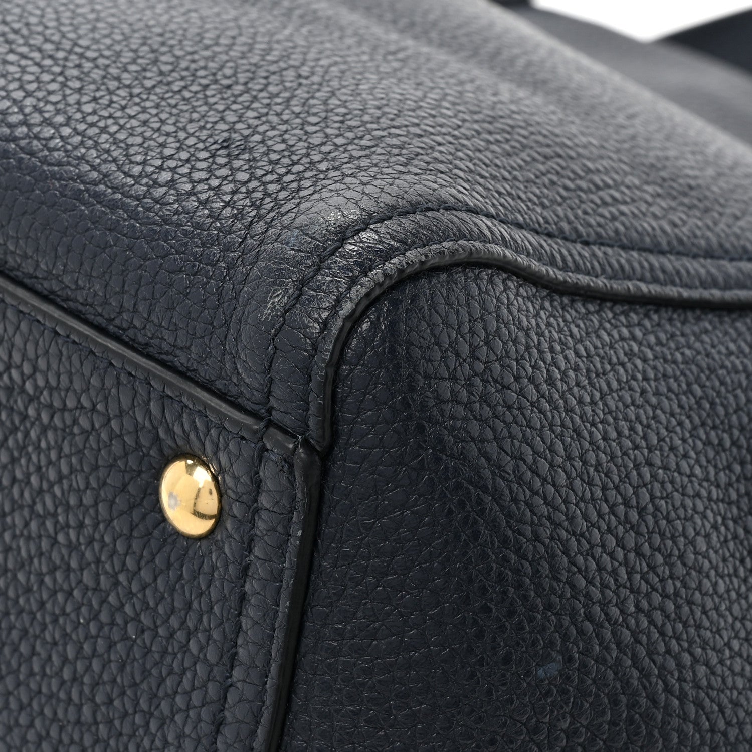 Salvatore Ferragamo Calfskin Verve Tote Navy 11 of 18