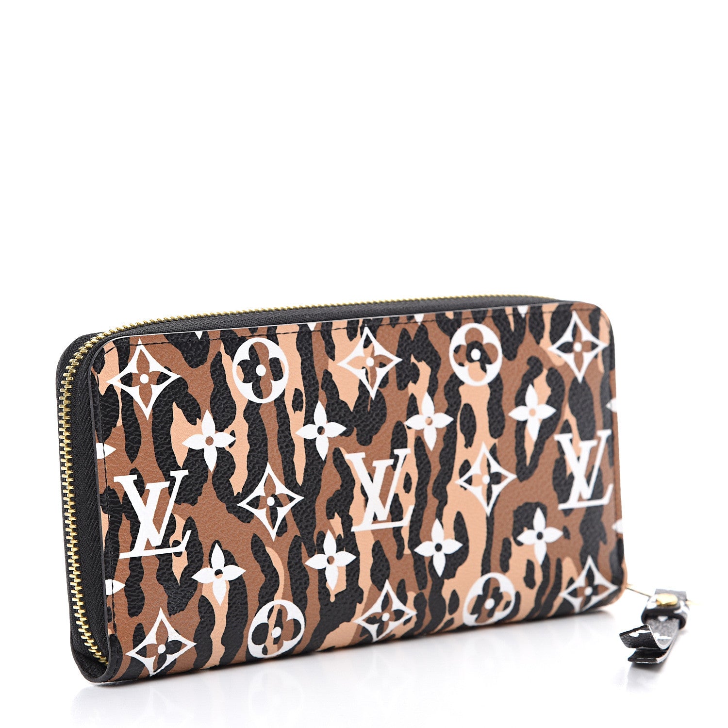 Louis Vuitton Monogram Giant Jungle Zippy Wallet Black 2 of 7