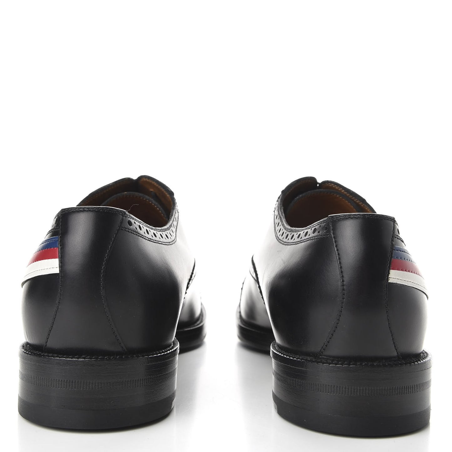 Calfskin Black Tiger Mens Brogue Lace-Up Oxfords 9.5 Black