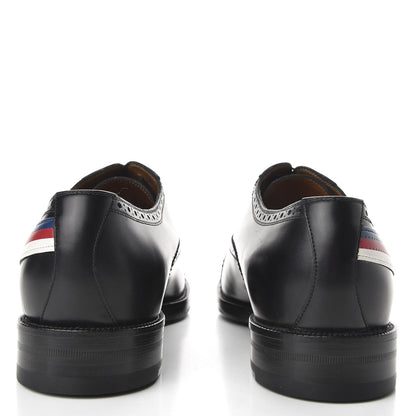 Gucci Calfskin Black Tiger Mens Brogue Lace-Up Oxfords 9.5 Black 4 of 9
