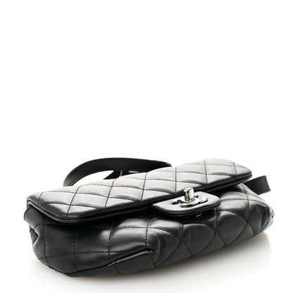 Chanel Calfskin Quilted CC Uniform Flap Belt Bag Black 4 of 13
