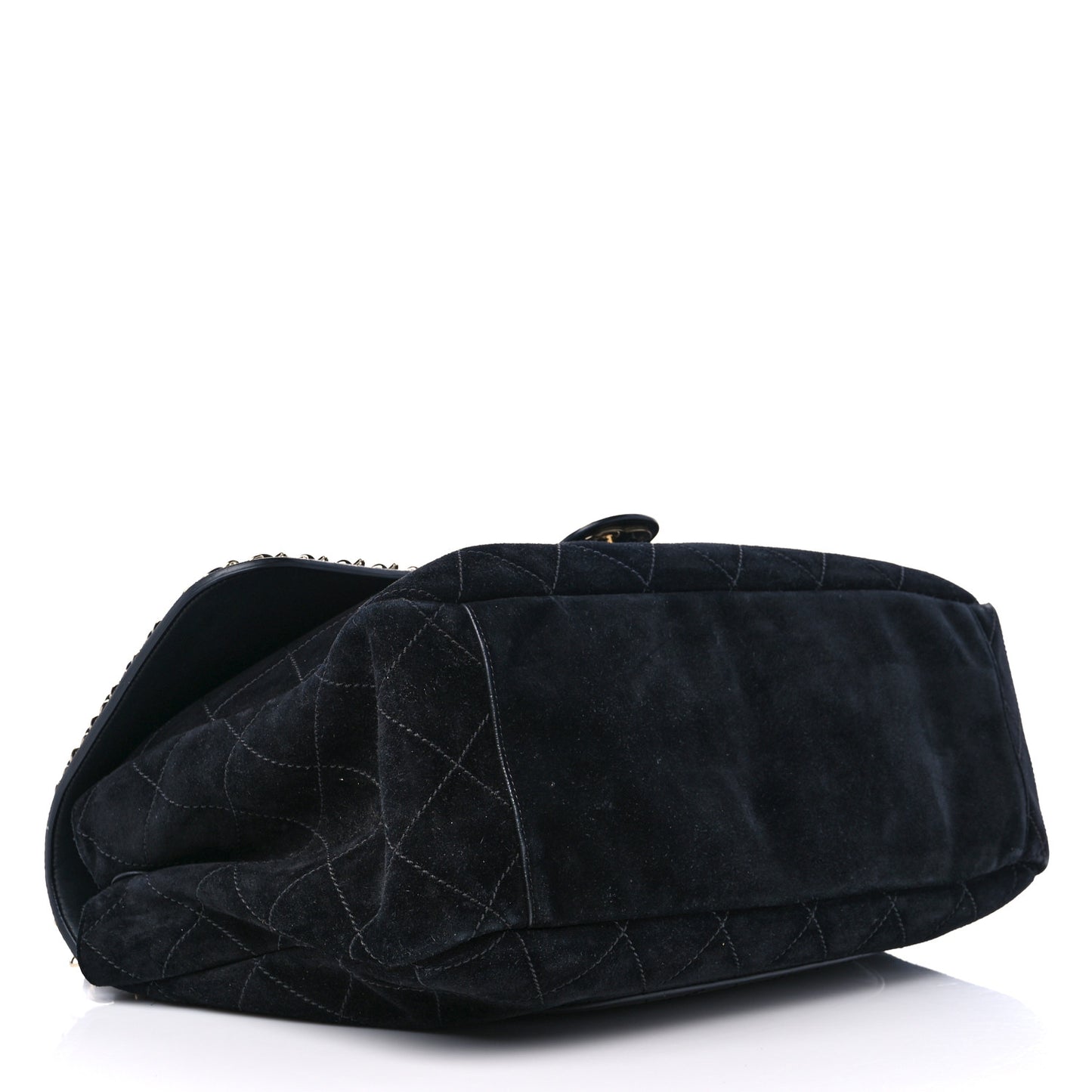 x Pharrell Williams Suede Lambskin XXL Flap Bag Black