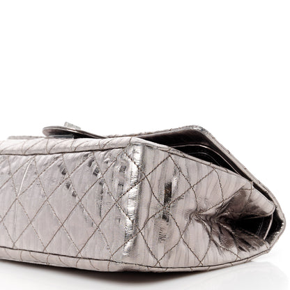 Chanel Metallic Calfskin Striped 2.55 Reissue 227 Silver 11 of 11