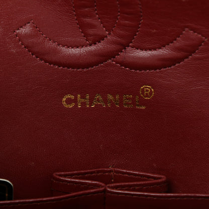 Chanel Lambskin Quilted Medium Double Flap Black 6 of 14