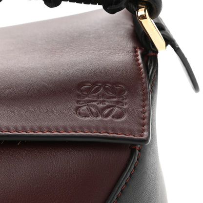 Loewe Calfskin Small Puzzle Edge Bag Black Prune Havana 6 of 9