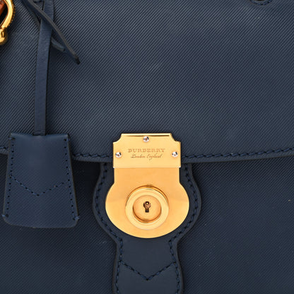 Burberry Trench Calfskin Small DK88 Top Handle Bag Ink Blue 9 of 16