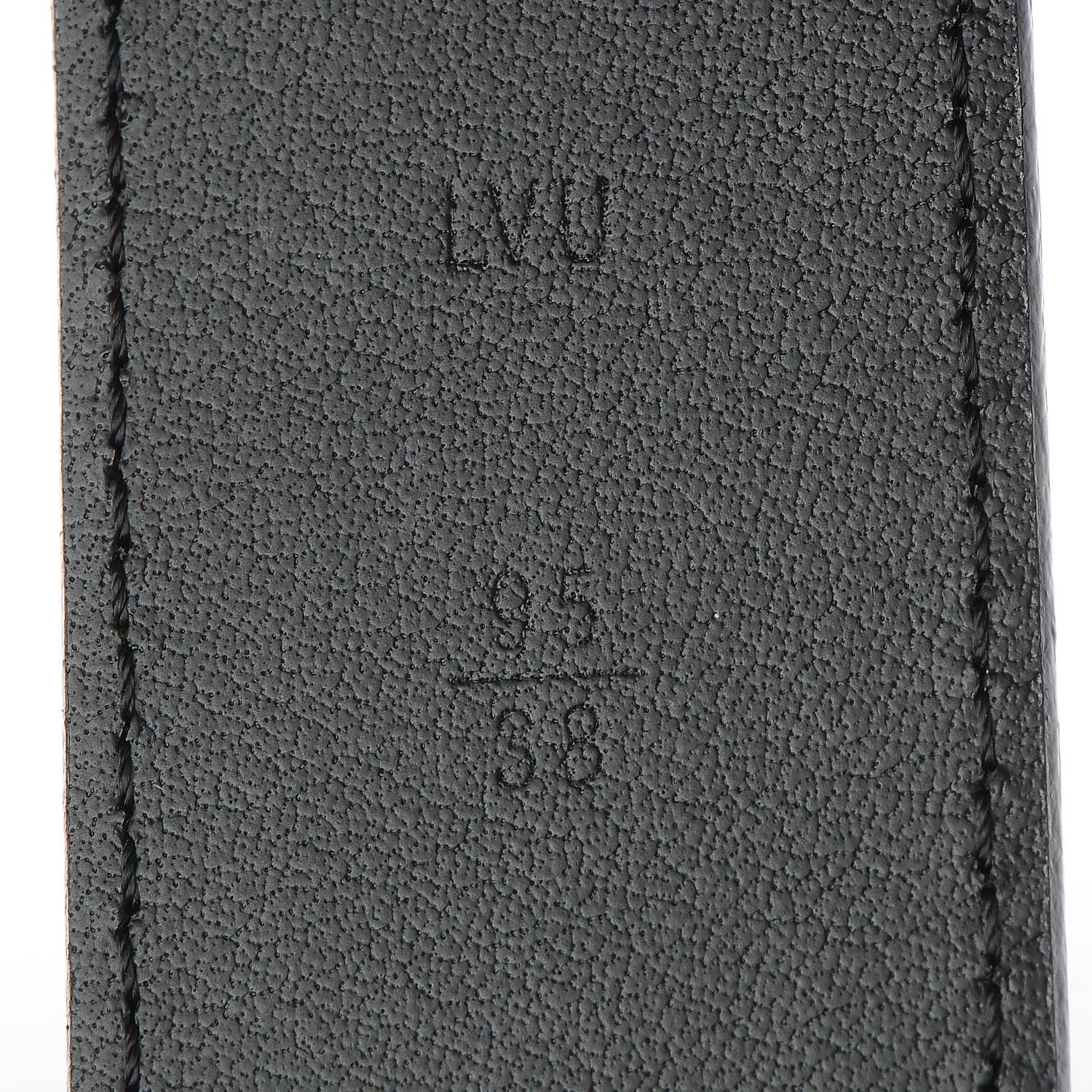 Louis Vuitton Calfskin Belt 95 38 Black 5 of 7