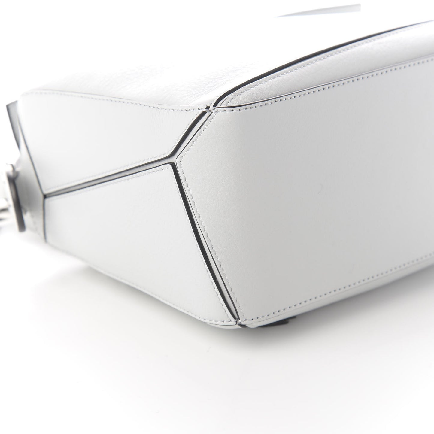 Calfskin Small Puzzle Bag White