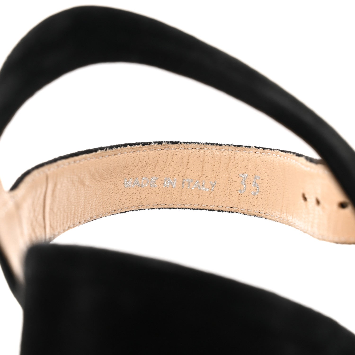 Prada Suede Platform Sandals 35 Black 6 of 8