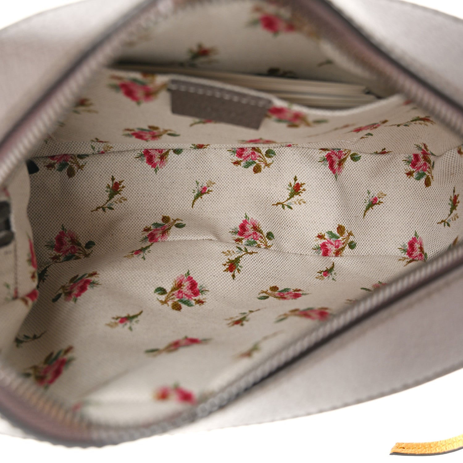 Gucci GG Supreme Monogram Web Neo Vintage Shoulder Bag Beige New Acero Crop 5 of 11