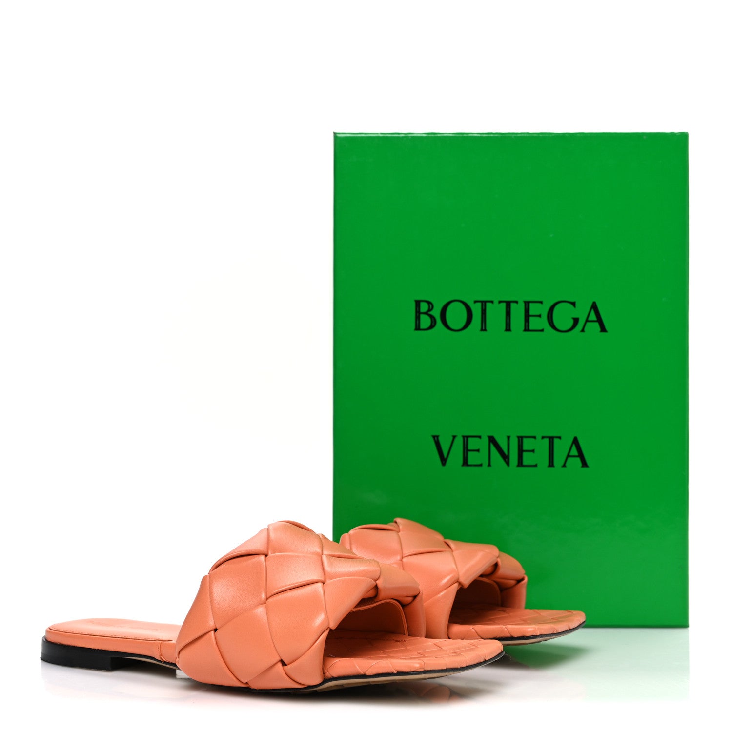 Bottega Veneta Nappa Maxi Intrecciato Lido Flat Sandals 39.5 Papaya 10 of 10
