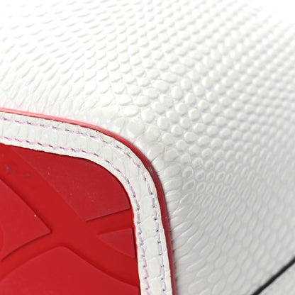 Christian Louboutin Calfskin Jurassic Embossed Spiked Large Cabarock Shopper Tote White 11 of 12
