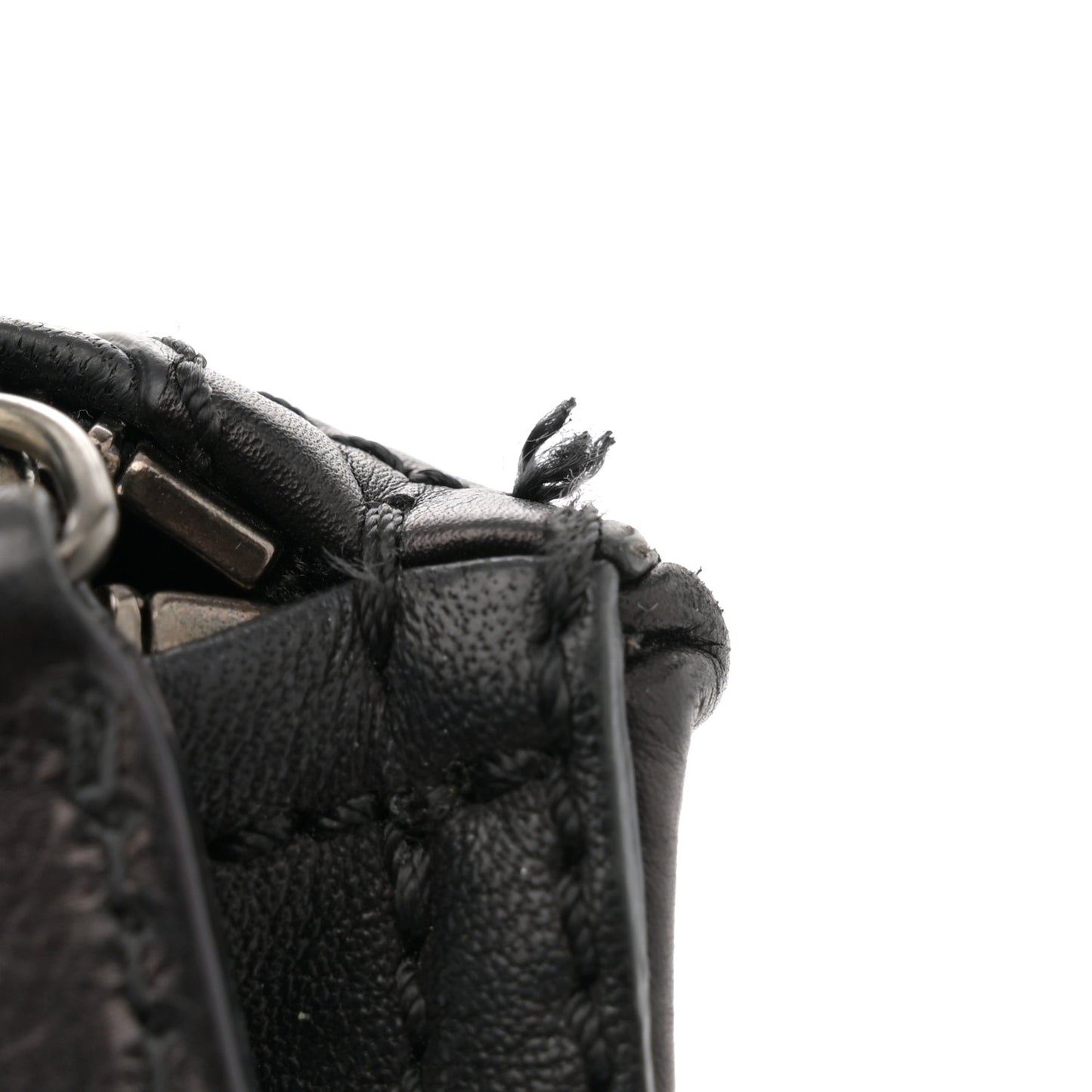 Calfskin Patchwork Small Pandora Black