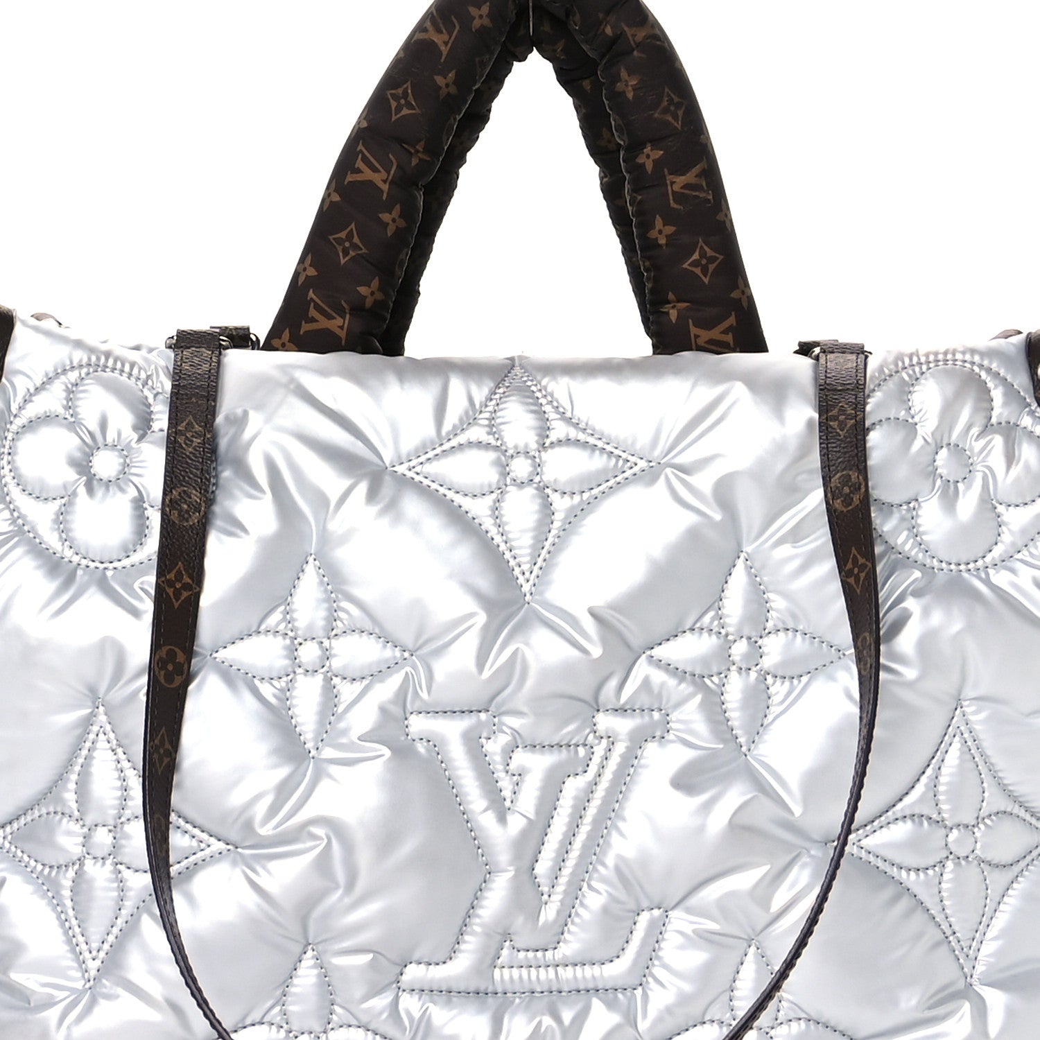 Louis Vuitton Econyl Monogram Pillow Giant Onthego GM Silver 7 of 9