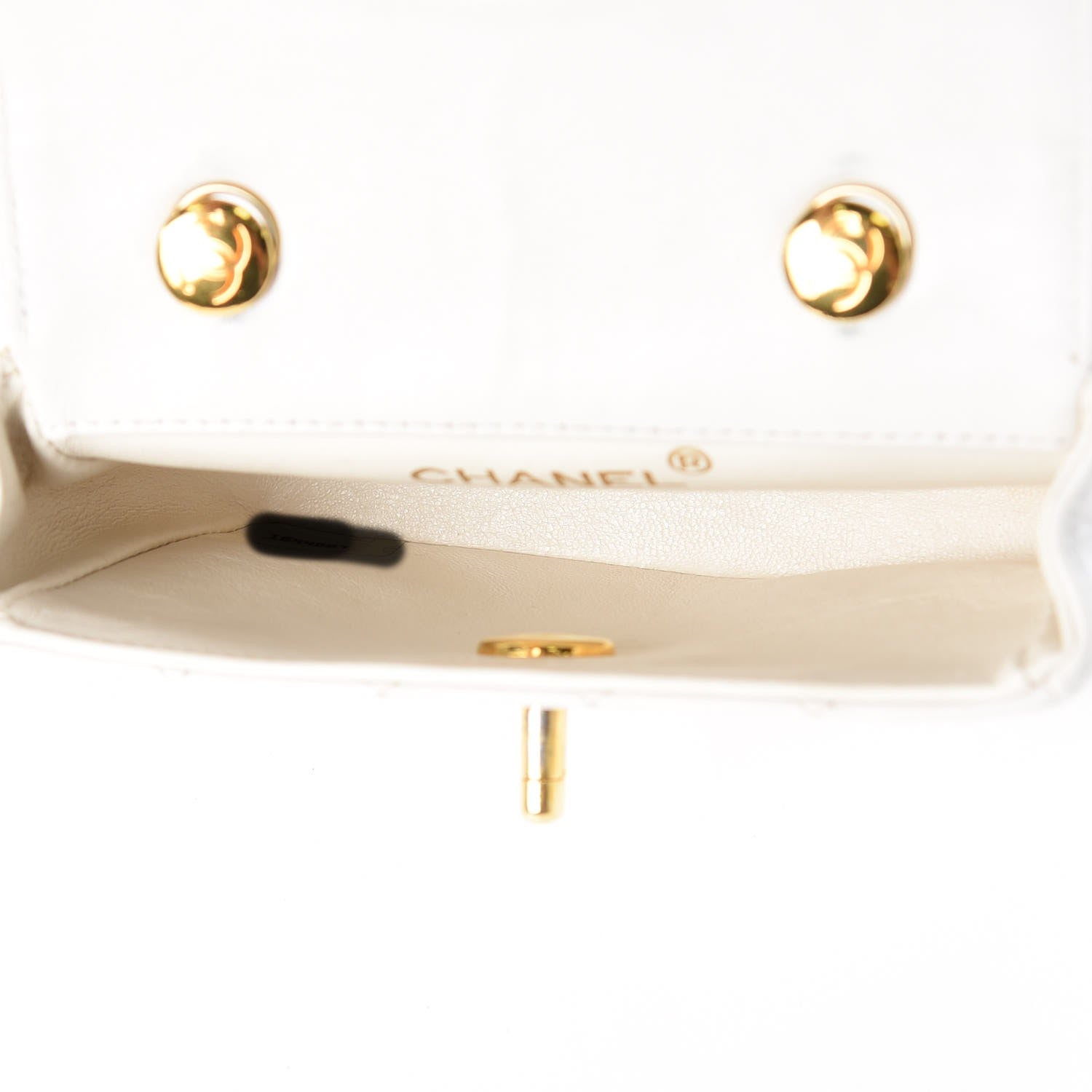 Chanel Lambskin Quilted Extra Mini Flap White 5 of 18
