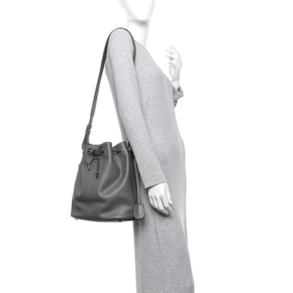Alexander McQueen Calfskin Bucket Bag Grey 2 of 14