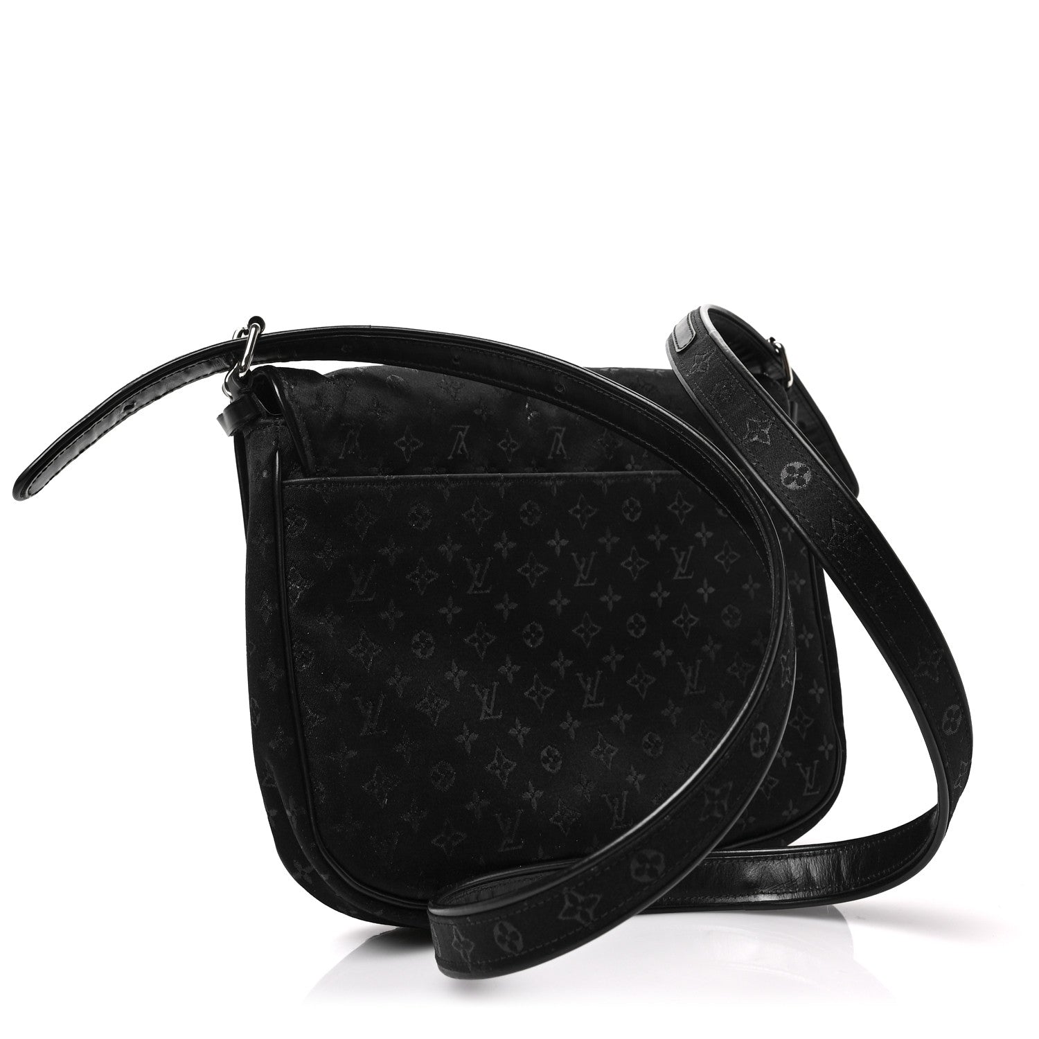 Louis Vuitton Satin Mini Monogram Conte De Fees Patchwork Musette Black 3 of 7
