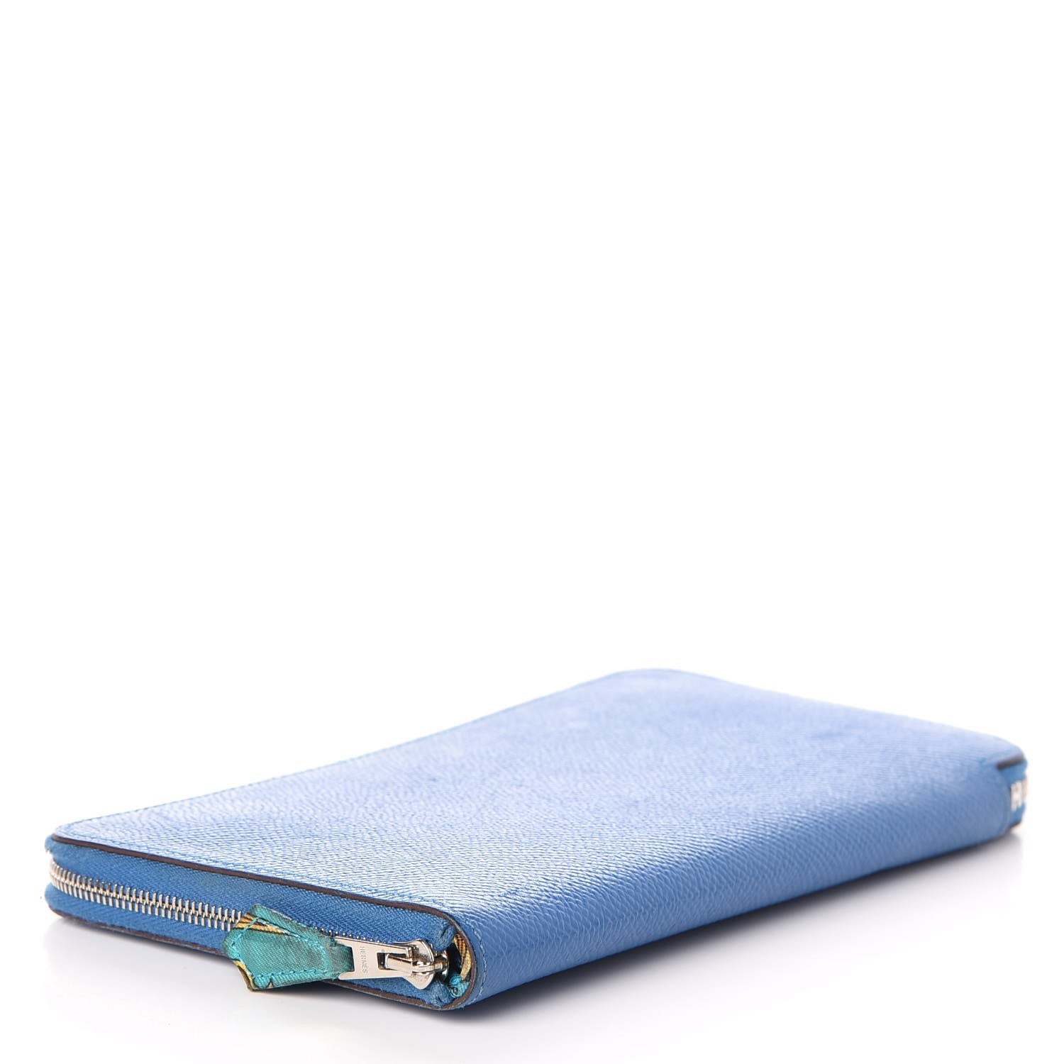Hermes Epsom Silk'In Wallet Mykonos 4 of 9