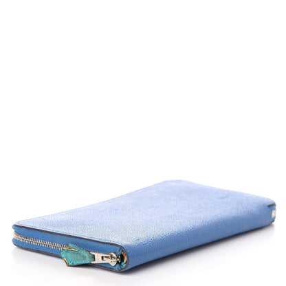 Hermes Epsom Silk'In Wallet Mykonos 4 of 9