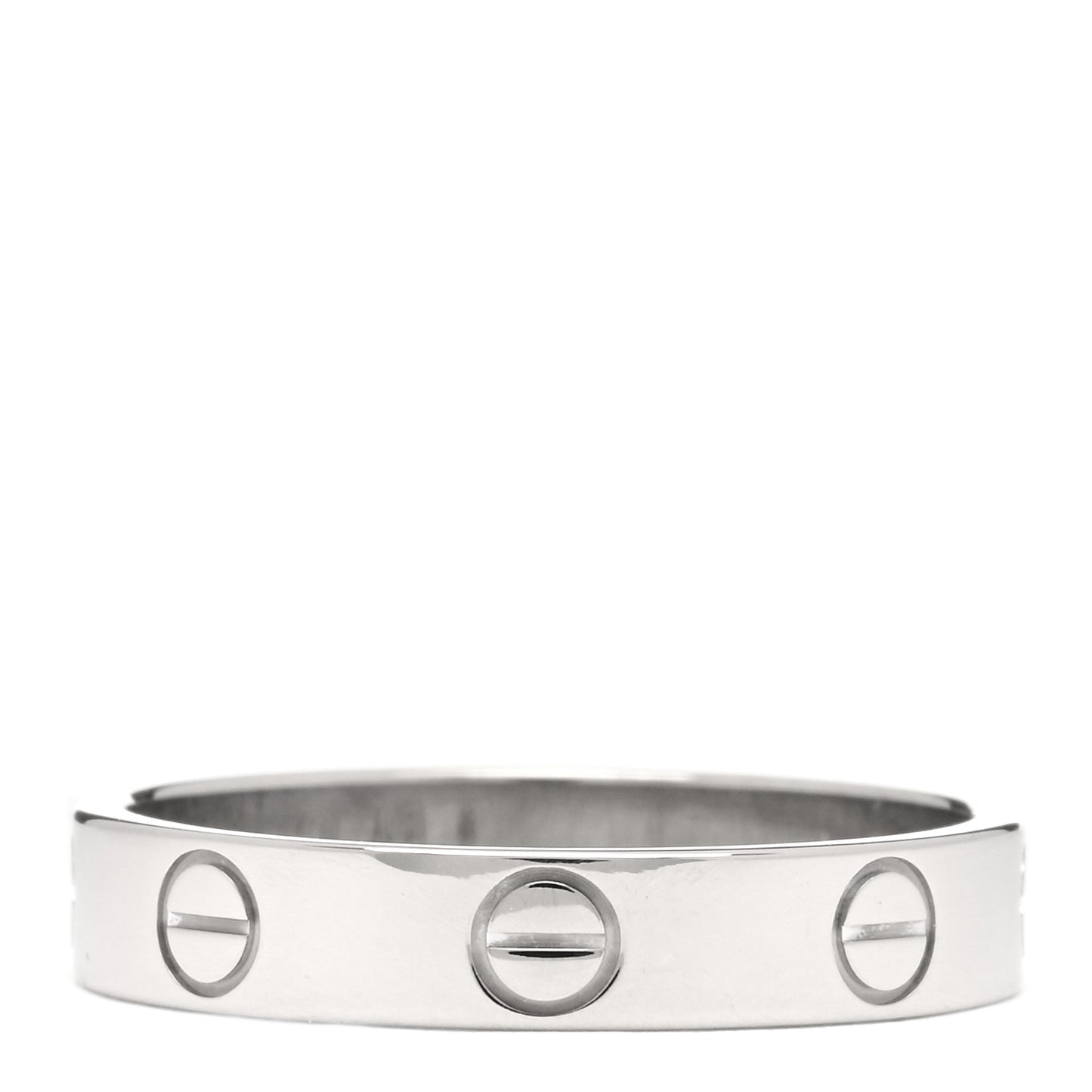 18K White Gold 3.5mm LOVE Wedding Band Ring 51 5.75