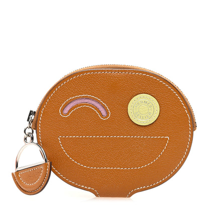 Hermes Chevre Mysore In-The-Loop Wink Card Holder Quebracho Citron Mauve Sylvestre 1 of 9