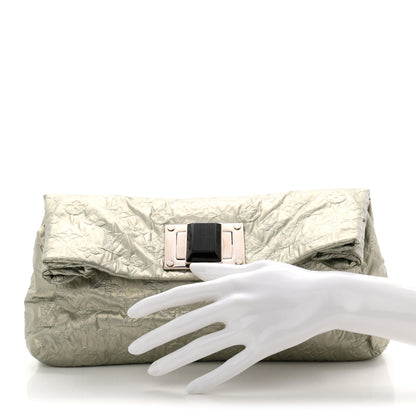Louis Vuitton Jacquard Quilted Monogram Altair Clutch Argent 3 of 9