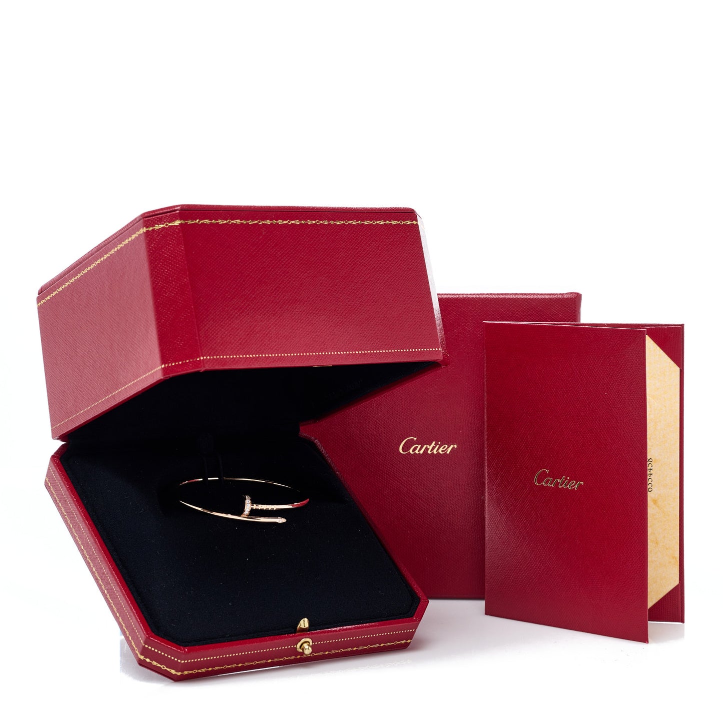 18K Pink Gold Diamond Small Juste Un Clou Bracelet 15