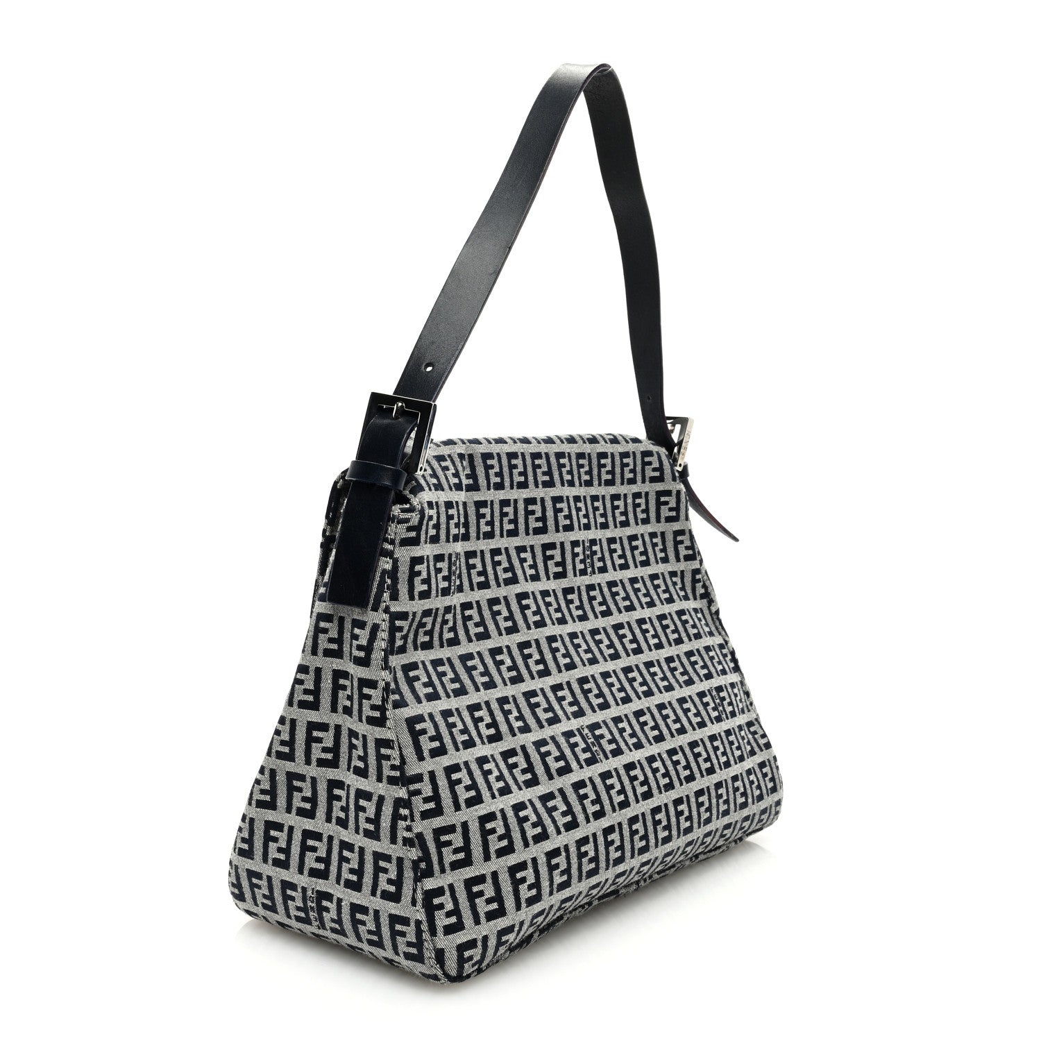 Fendi Zucchino Mama Baguette Navy 3 of 10