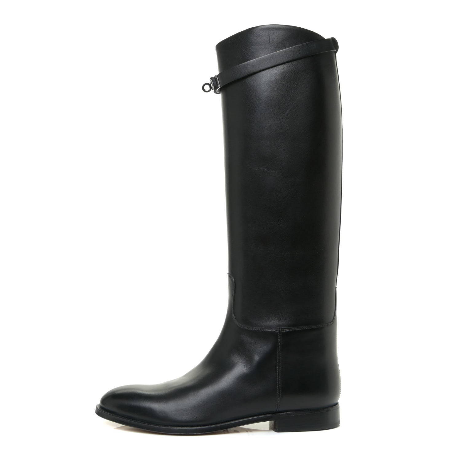 Hermes Box Kelly Jumping Boots 40.5 Black 1 of 15