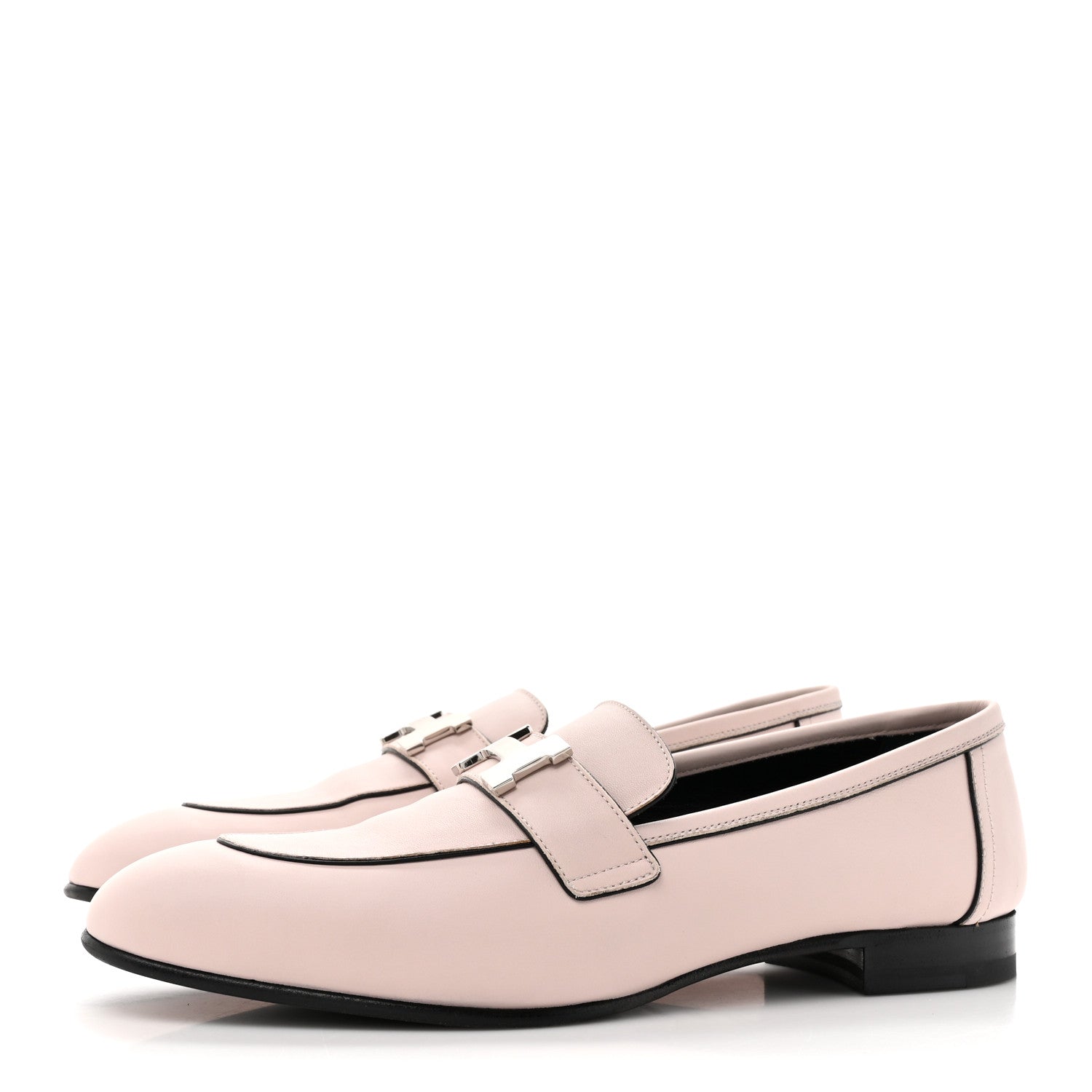 Hermes Calfskin Womens Paris Loafers 39 Rose Petale 3 of 13