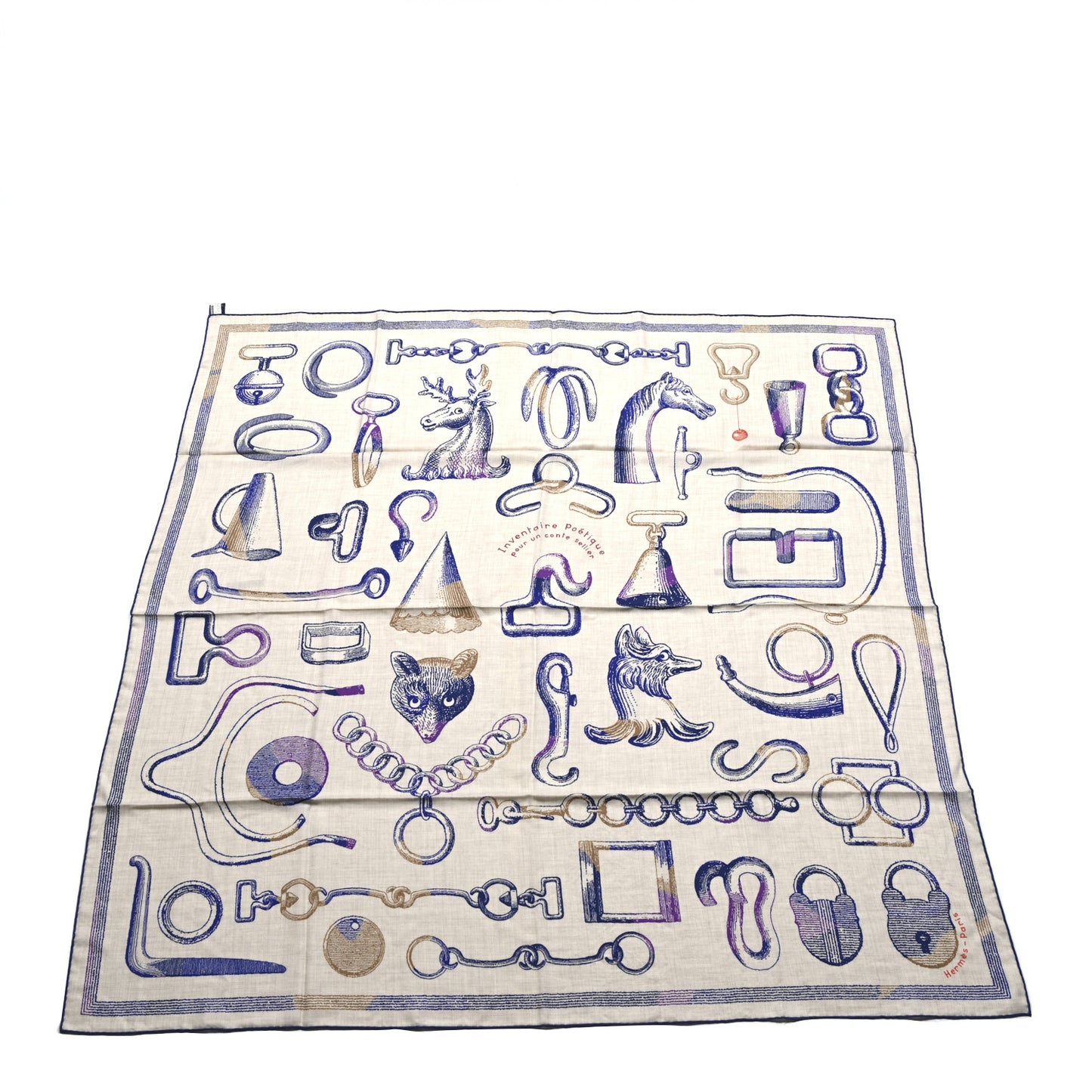 Cashmere Silk Inventaire Poetique Pour Un Conte Shawl 140 White Blue Vert Naturel Indigo Violet