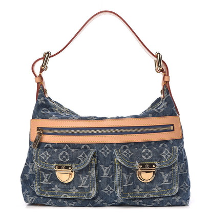 Louis Vuitton Monogram Denim Baggy PM Blue 1 of 10