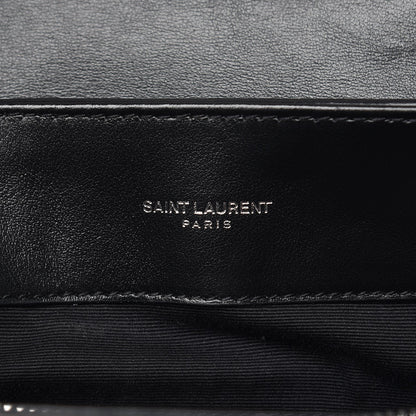 Saint Laurent Calfskin Y Quilted Monogram Medium Loulou Satchel Black 8 of 8
