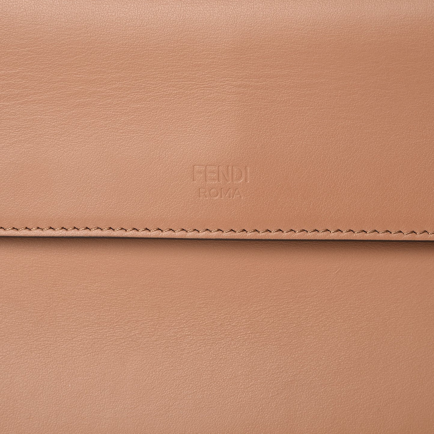 Vitello Century F is Fendi FF Embossed Kan I Shoulder Bag Orzo Tobacco