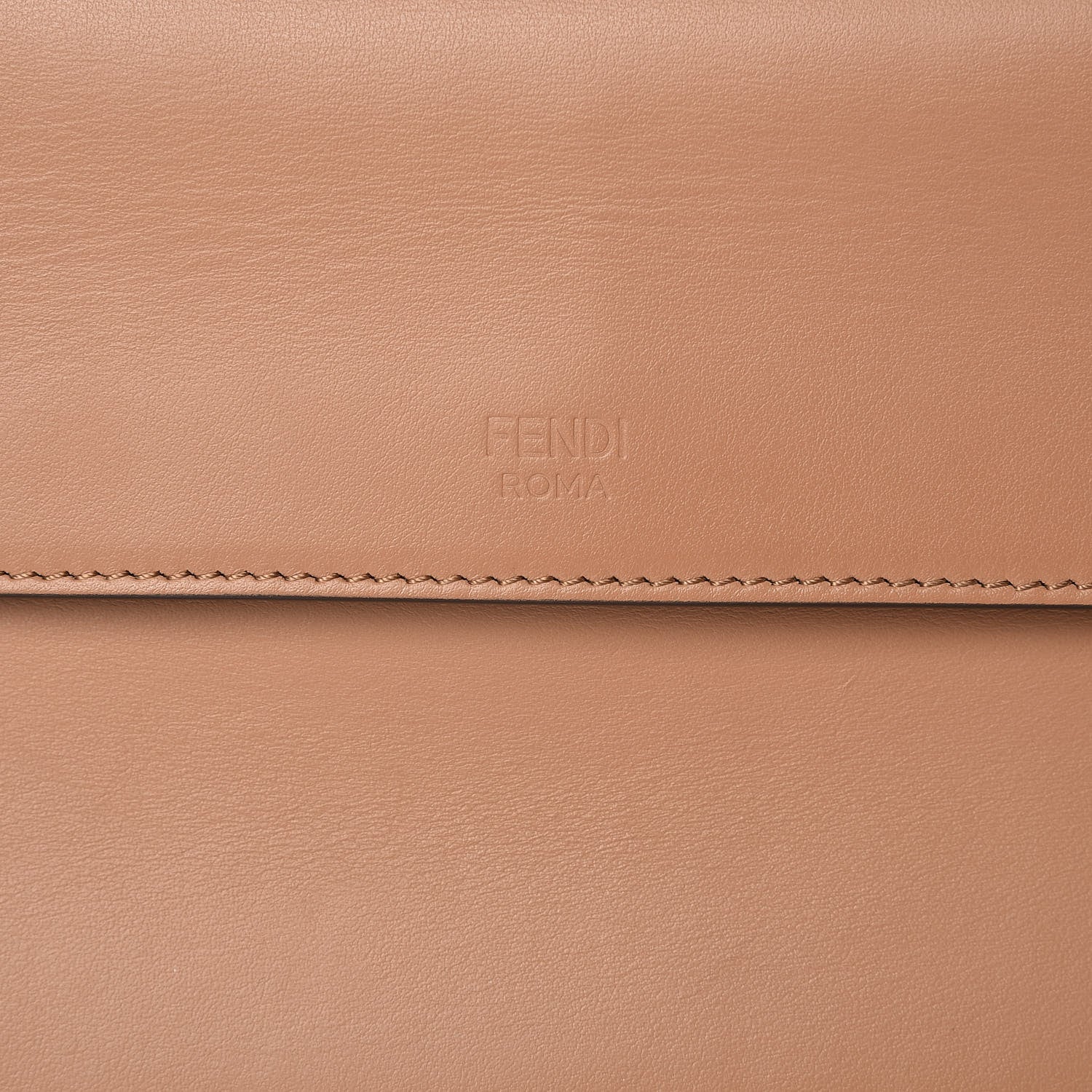 Fendi Vitello Century F is Fendi FF Embossed Kan I Shoulder Bag Orzo Tobacco 14 of 20