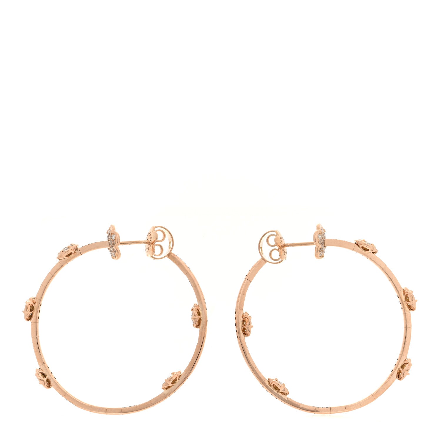 Pasquale Bruni 18K Rose Gold Diamond Figlia Dei Fiori Earrings 3 of 4