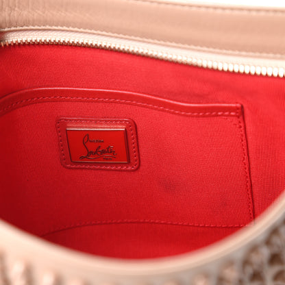 Christian Louboutin Calfskin Studded Loubiposh Chain Clutch Nude 8 of 11
