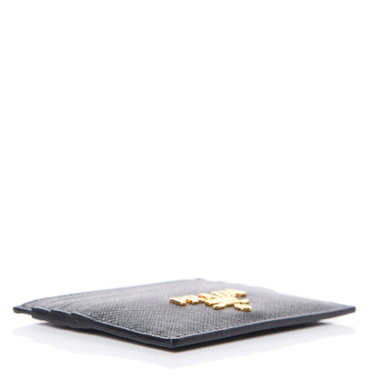 Prada Saffiano Metal Card Holder Black 4 of 7