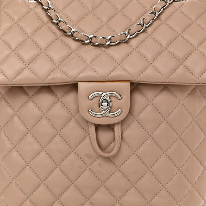 Chanel Lambskin Quilted Large Urban Spirit Backpack Beige 8 of 15