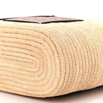 Loewe Raffia Small Square Basket Tote Bag Natural Pecan 9 of 9