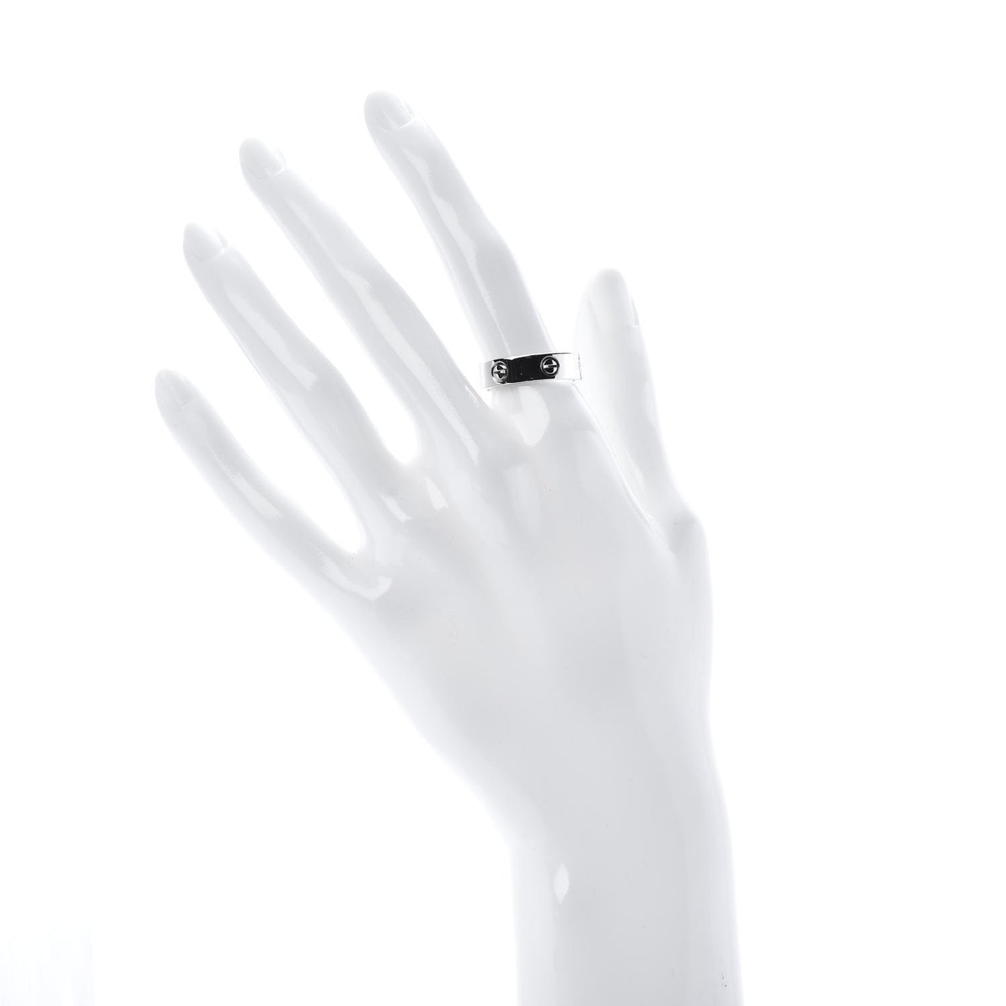 Platinum 5.5mm LOVE Ring 56 7.5