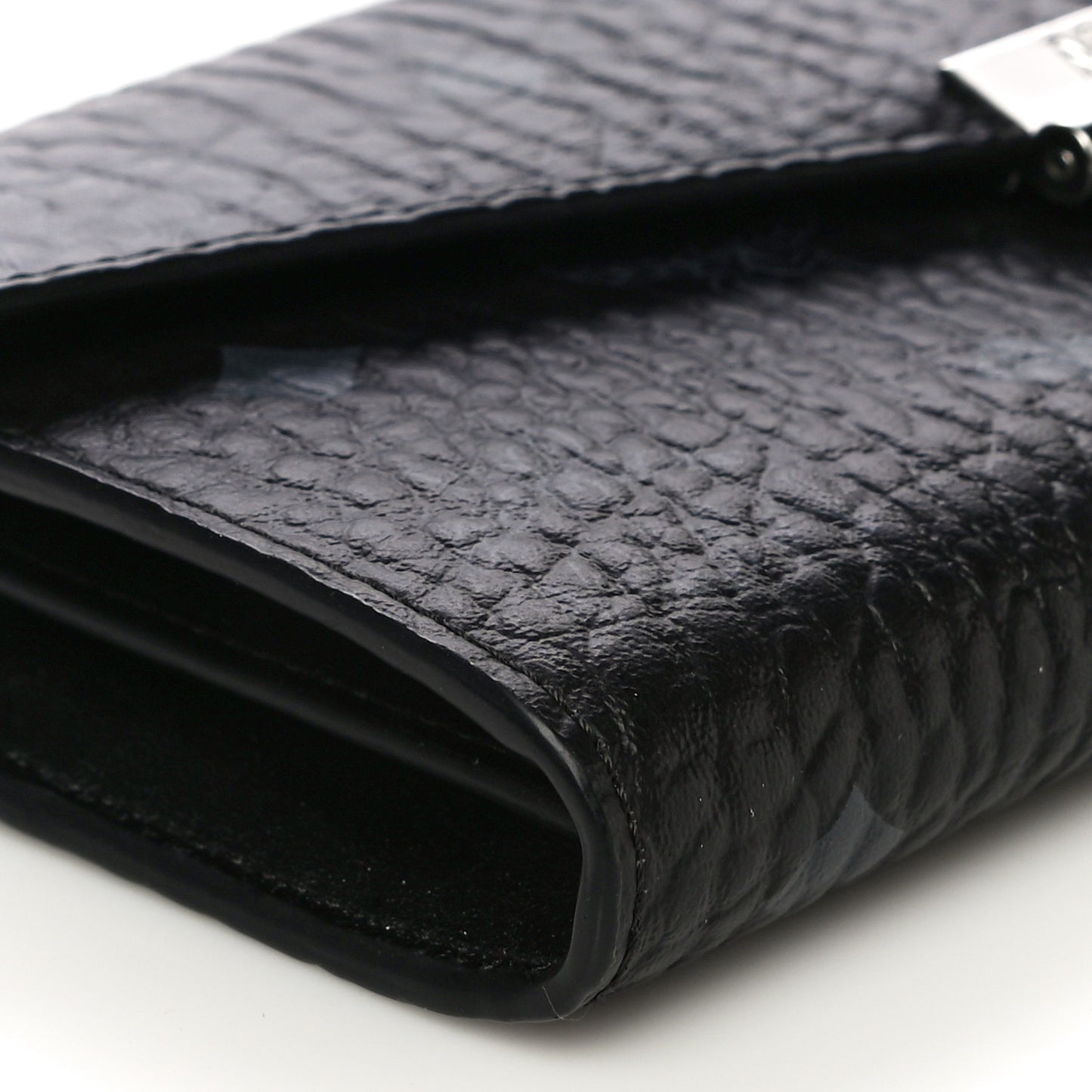 Visetos Large Patricia Wallet On Chain Black