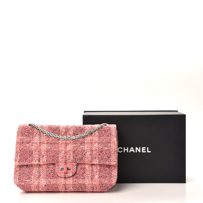 Chanel Tweed Quilted Resin 2.55 Reissue 226 Flap Pink 10 of 10