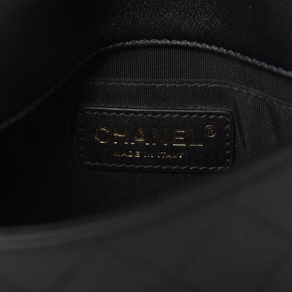 Chanel Calfskin Stitched Small Covered CC Flap Bag Black 8 of 11