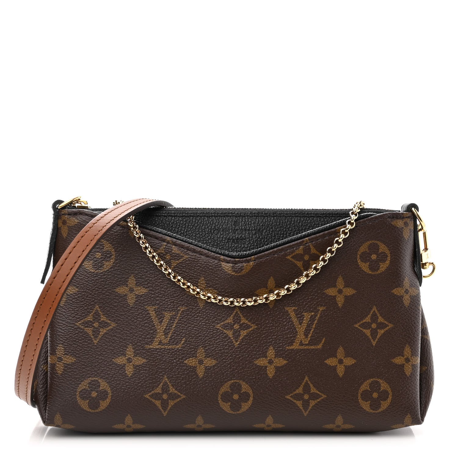 Louis Vuitton Monogram Pallas Clutch Black 1 of 13