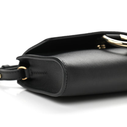 Chloe Suede Calfskin Small Faye Shoulder Bag Black 9 of 11