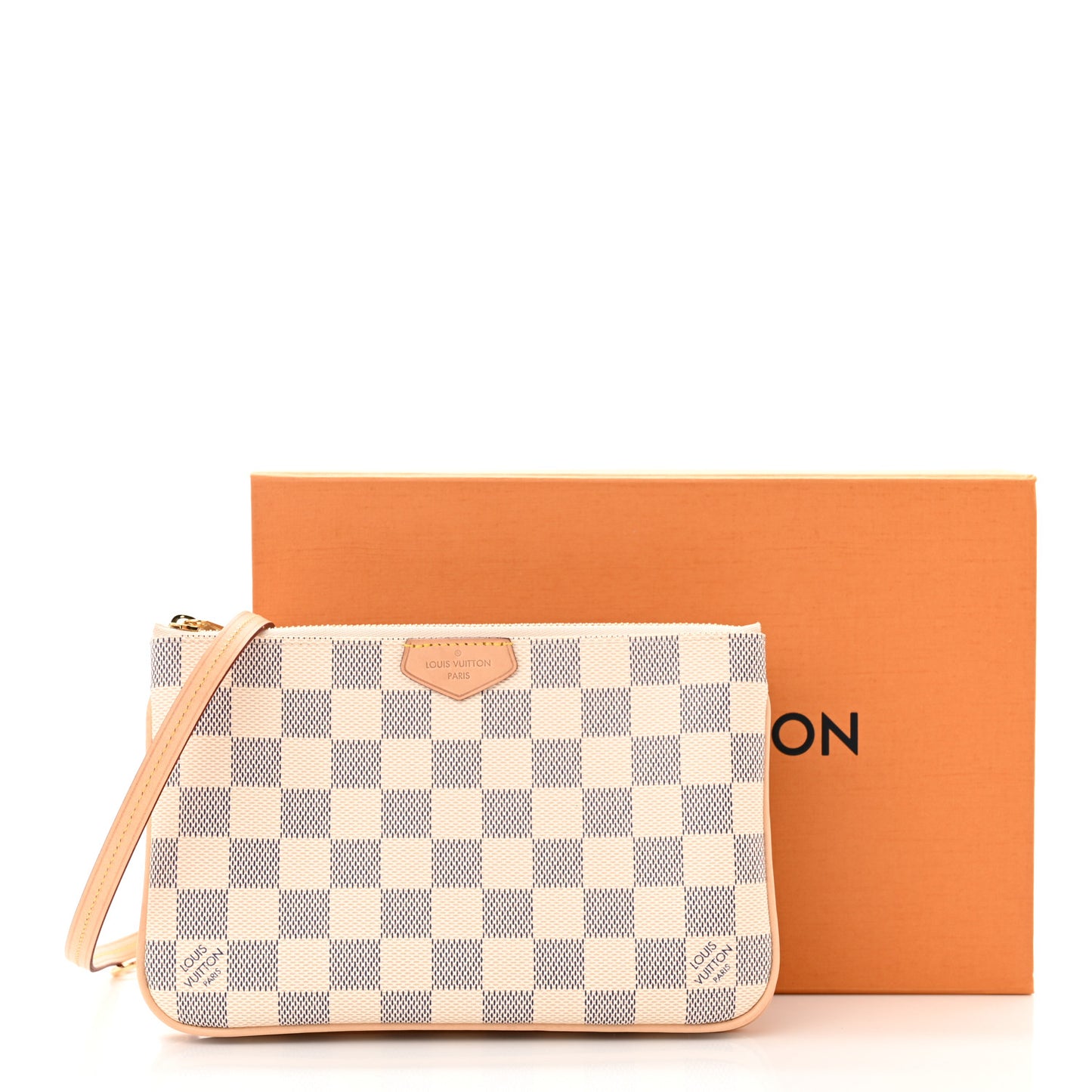 Damier Azur Double Zip Pochette