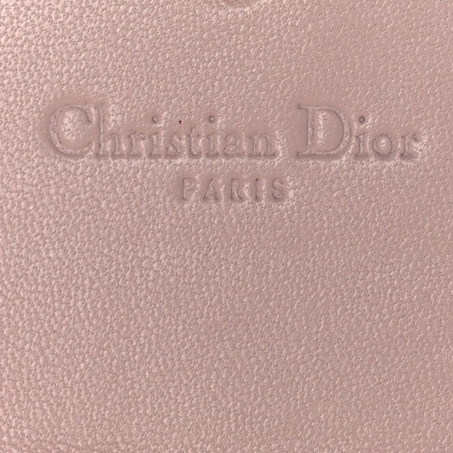 Lambskin Cannage Lady Dior Rendezvous Wallet On Chain Light Pink